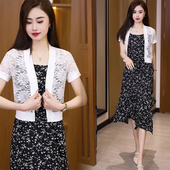 蕾丝小披肩夏季 坎肩上衣 薄款 配吊带裙 小外搭短外套旗袍外披开衫