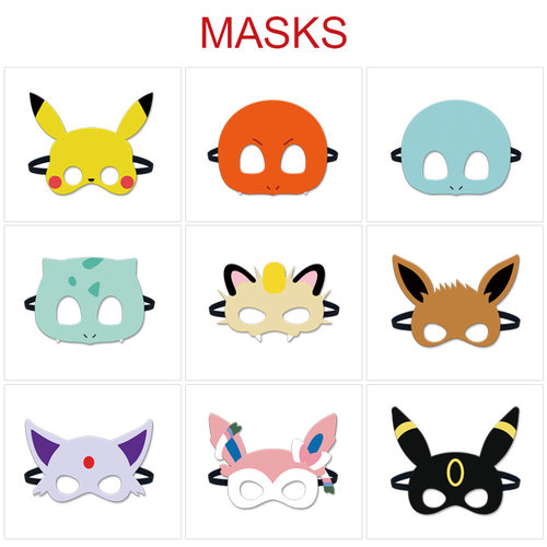 宠物小精灵动漫周边cosplay道具PP棉面具（松紧调节大小）伊布