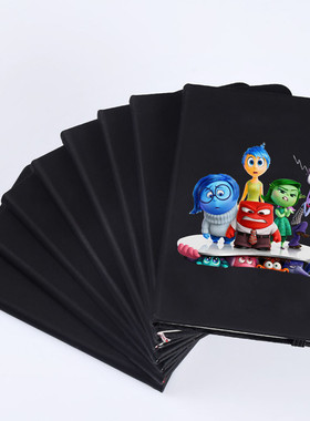 跨境外贸inside out头脑特工队黑色笔记本学生课堂笔记本动漫周边