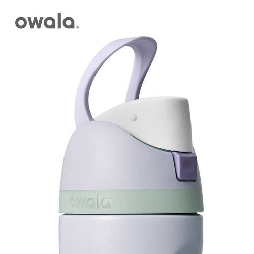 OWALA保温杯双饮口304不锈钢水杯吸管杯便携车载弹盖户外女生儿童