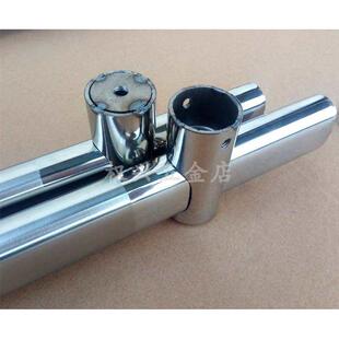 玻璃门拉手加厚不锈钢大拉手铁门木门孔距可调活动脚扁管星点把手