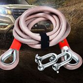 大小汽车拖车绳拉车绳便携车载强力牵引绳加厚拖车绳越野车救援绳