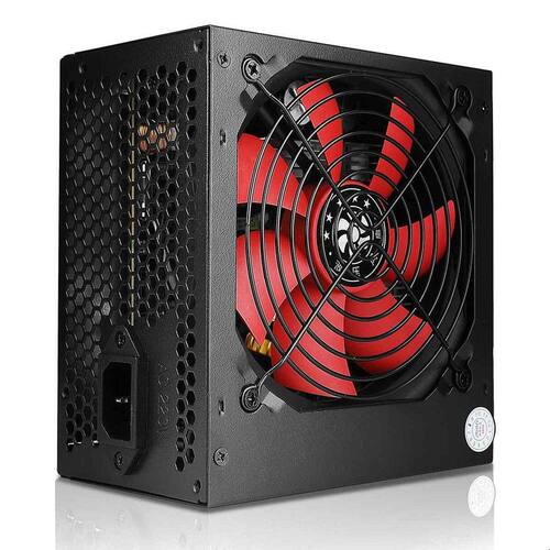 爵柏600WS台式电脑主机电源额定500W静音双6Pin显卡供电支持背线