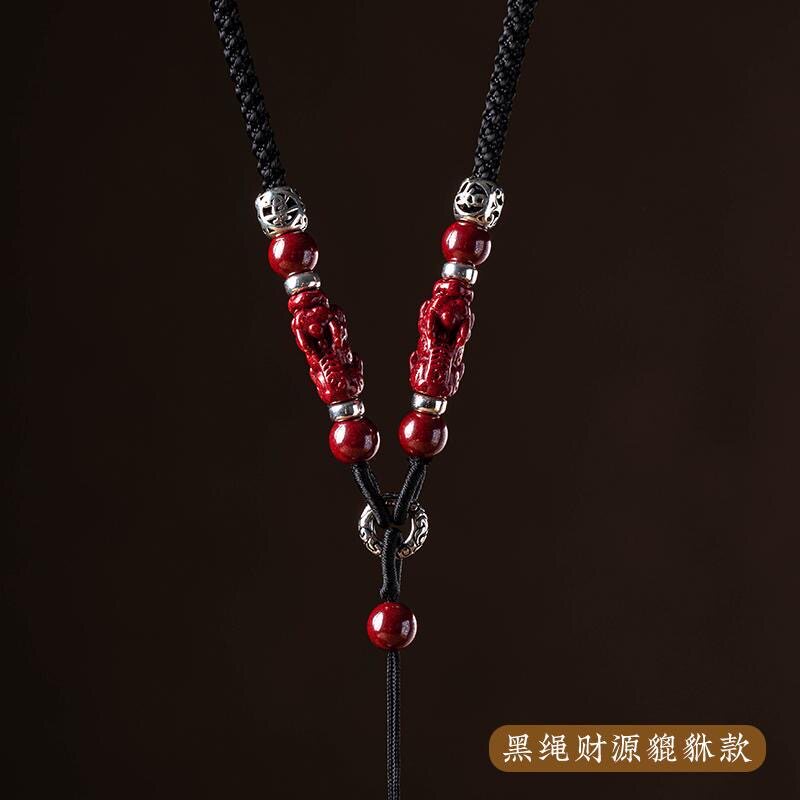 手工编织挂绳吊坠挂绳可调节项链绳男女款玉石玉佩平安扣挂脖绳