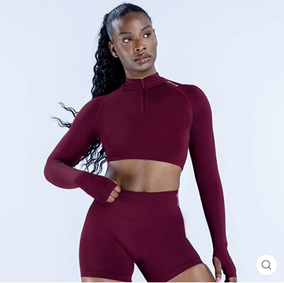 DFYNE Impact Crop Zippy 短款拉链长袖高领外套（原袋原标）