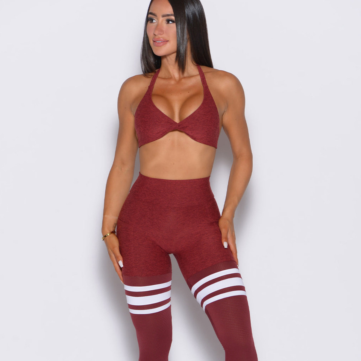 Bombshell 平替大腿裤健身挂脖内衣运动短裤（套装）原标