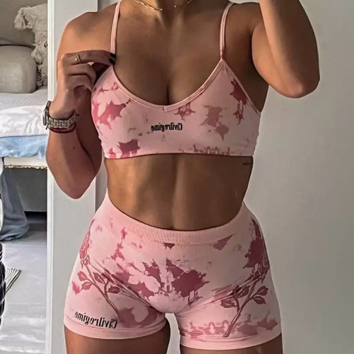 civilregime 扎染无缝运动健身服（原袋原标）