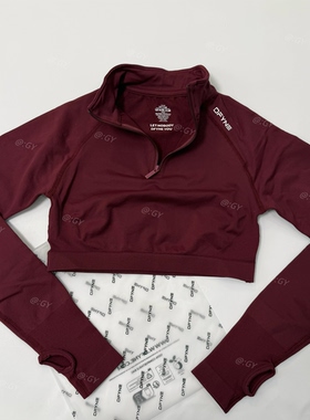 DFYNE 短款半拉链长袖Impact Crop Zippy（拉链Logo）