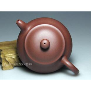 正宗宜兴紫砂壶家用茶具名家吴海良手工泡茶原矿黑墩头260CC潘壶