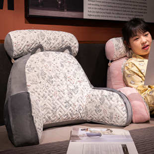 乳胶床头靠垫软包大靠背护腰靠枕孕妇沙发抱枕宿舍学生床上枕头夏
