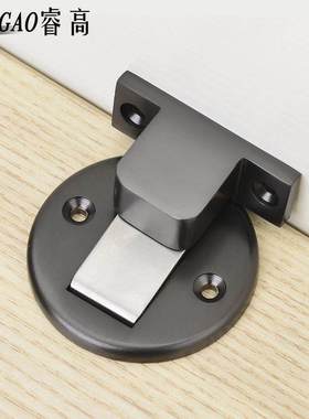 睿高全铜地板吸隐形强磁卫生间室内卧室木门碰阻黑色金色灰色门吸