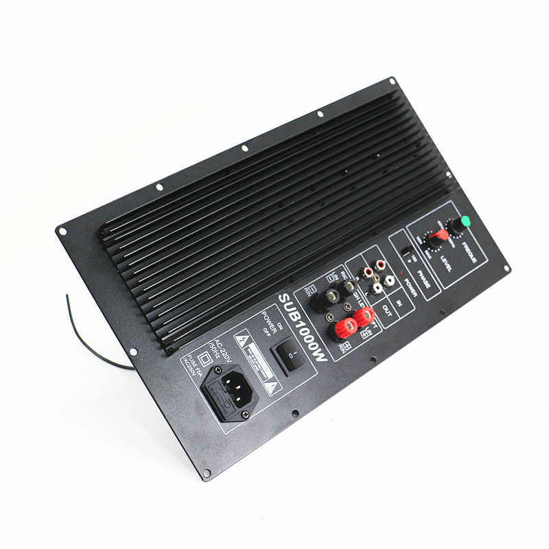 1000W重低音炮环牛功放板220V有源单声道功放板大功率A1943C5200