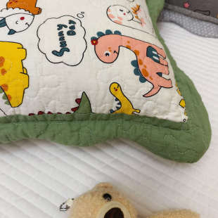 新款卡通纯棉儿童枕头套全棉夹棉加厚枕套30x50cm幼儿园宝宝四季