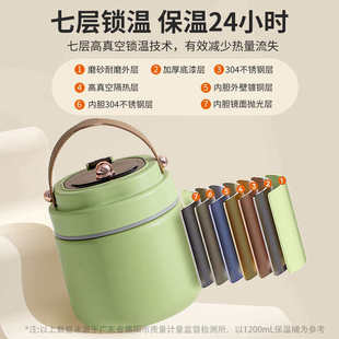 2025新款保温桶饭盒上班族超长24小时保温袋便携304学生专用提桶