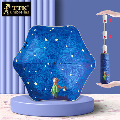 TTK安全防回弹全自动儿童雨伞男女小学生上学专用晴雨伞圆角防戳