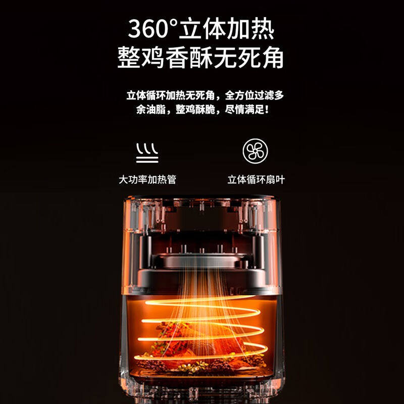 先菱德国（seelly）5L可视空气炸锅家用大容量多功能可预约定时低怎么样,好用不?