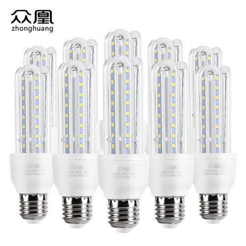 众凰（ZHONGHUANG）AD-BLG-220-7Wled灯泡玉米灯泡U型节能灯管E27