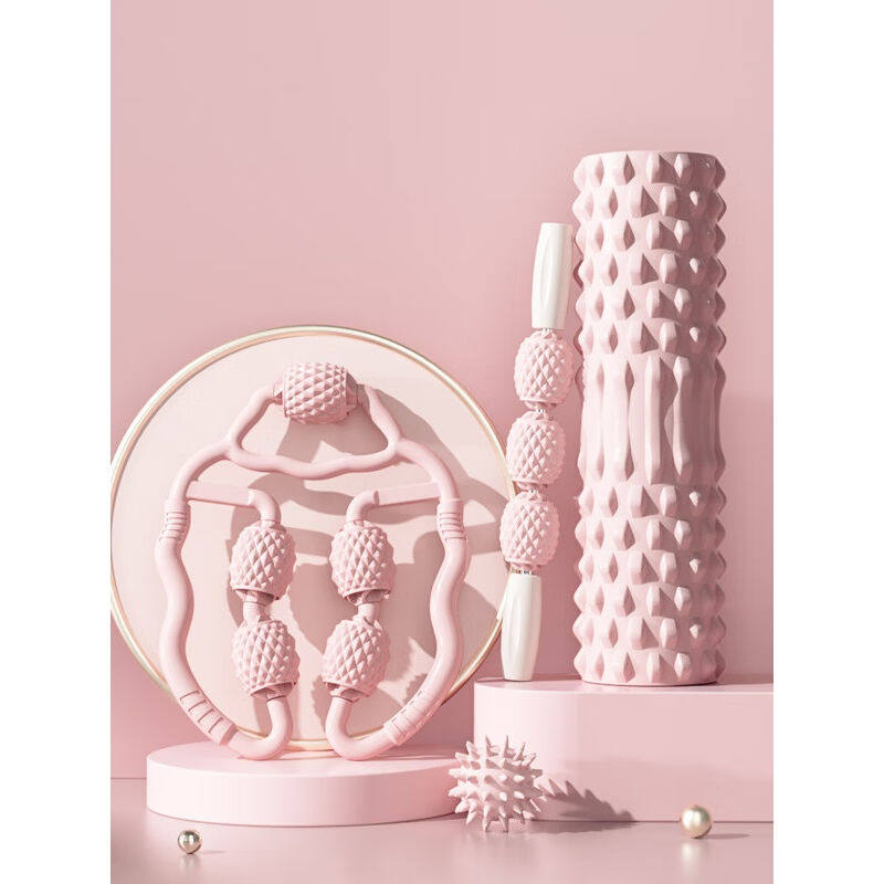 泡沫轴肌肉放松狼牙棒按摩滚轴瘦小腿瑜伽辅助工具用品琅琊滚轮45