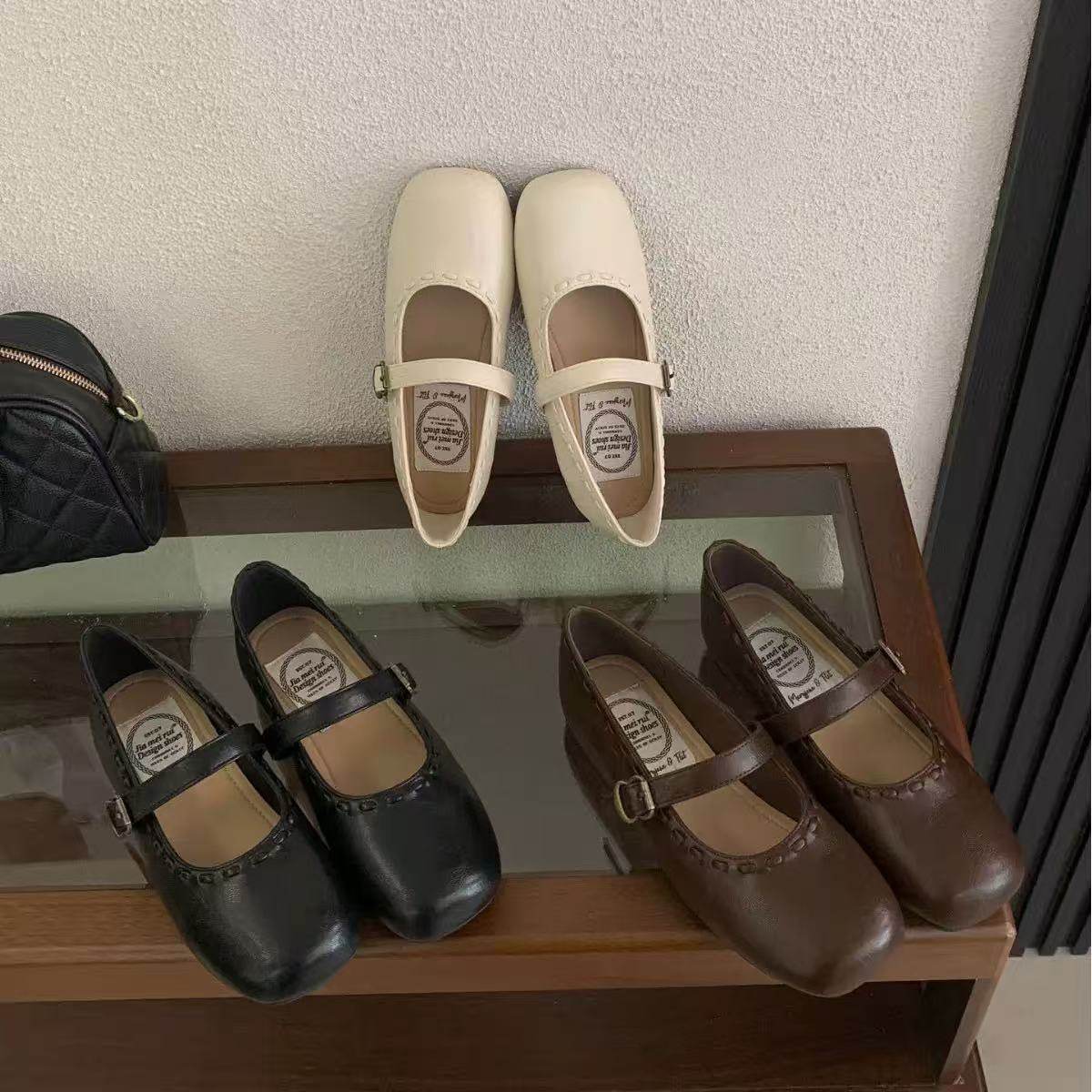 复古方头一字带玛丽珍鞋女2026春季新款浅口通勤芭蕾舞晚晚单鞋女,女鞋,玛丽珍鞋,淘宝优惠券,粉丝福利购,淘宝优惠卷