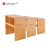 实心木制加固版 盒新版 开肩直角箱凳瑜伽辅具 横杠犁式 艾扬格Life