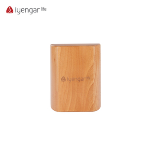 艾扬格Life瑜伽辅具小圆弧前弧垫足弓扁平足理疗砖 实心榉木 新品