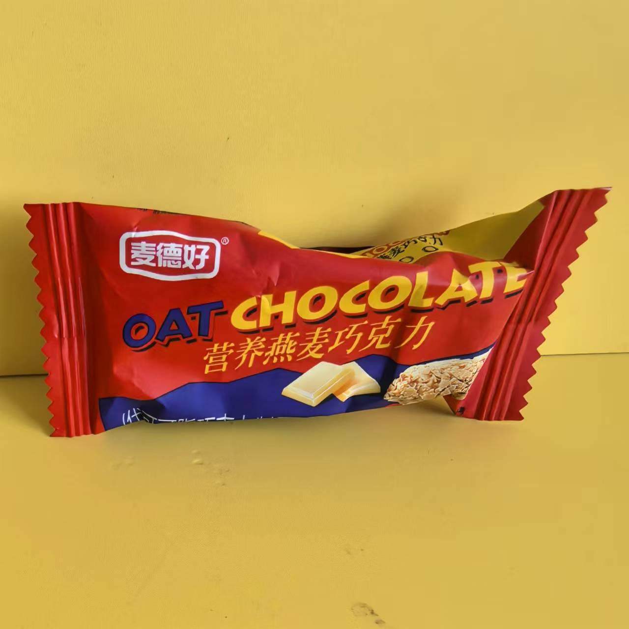 好吃休闲零食麦德好营养燕麦巧克力代可可脂巧克力制品满39元包邮