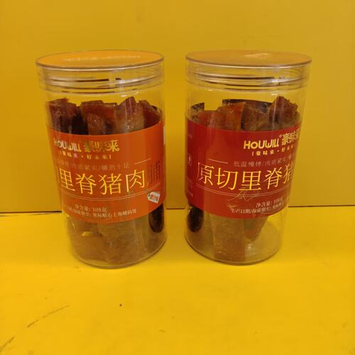 豪味来原切里脊猪肉脯108g罐装