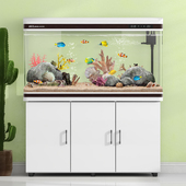 闽江鱼缸客厅小型落地家用水族箱懒人免换水生态玻璃金鱼缸自循环