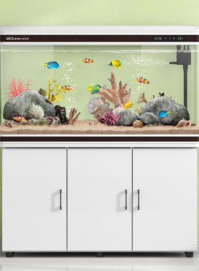 闽江鱼缸客厅小型落地家用水族箱懒人免换水生态玻璃金鱼缸自循环