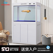 闽江鱼缸客厅1米小型落地家用家庭带柜中大免换水新款 生态水族箱