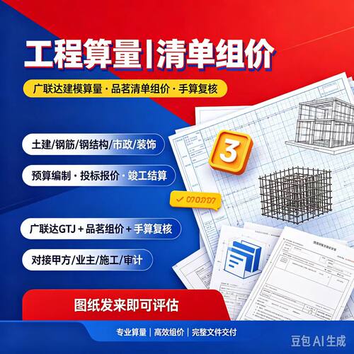 工程算量、组价、施工组织设计