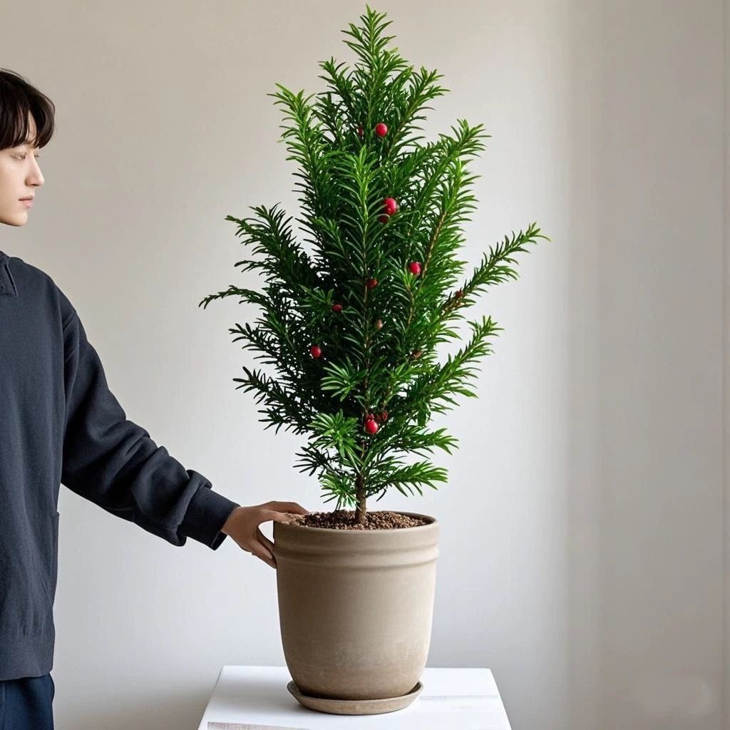 红豆杉盆栽盆景植物室内树苗公母中草药红豆杉树苗红豆杉树植物