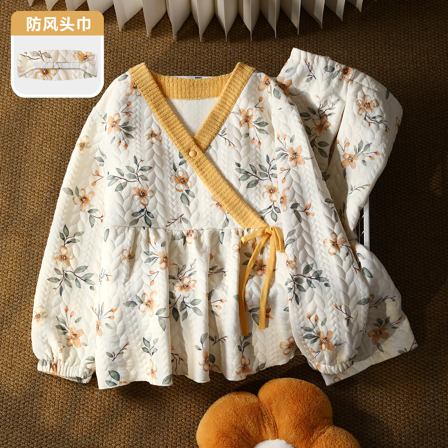 秋冬季保暖纯棉空气棉夹层月子服加厚孕妇产前产后家居服哺乳睡衣,孕妇装/孕产妇用品/营养,家居服套装,淘宝优惠券,粉丝福利购,淘宝优惠卷