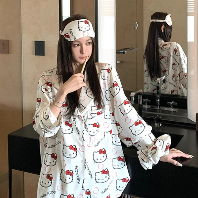 慵懒宽松纯棉A类带胸垫月子服