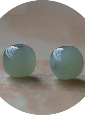 青白老型珠远疆玉阁和田玉