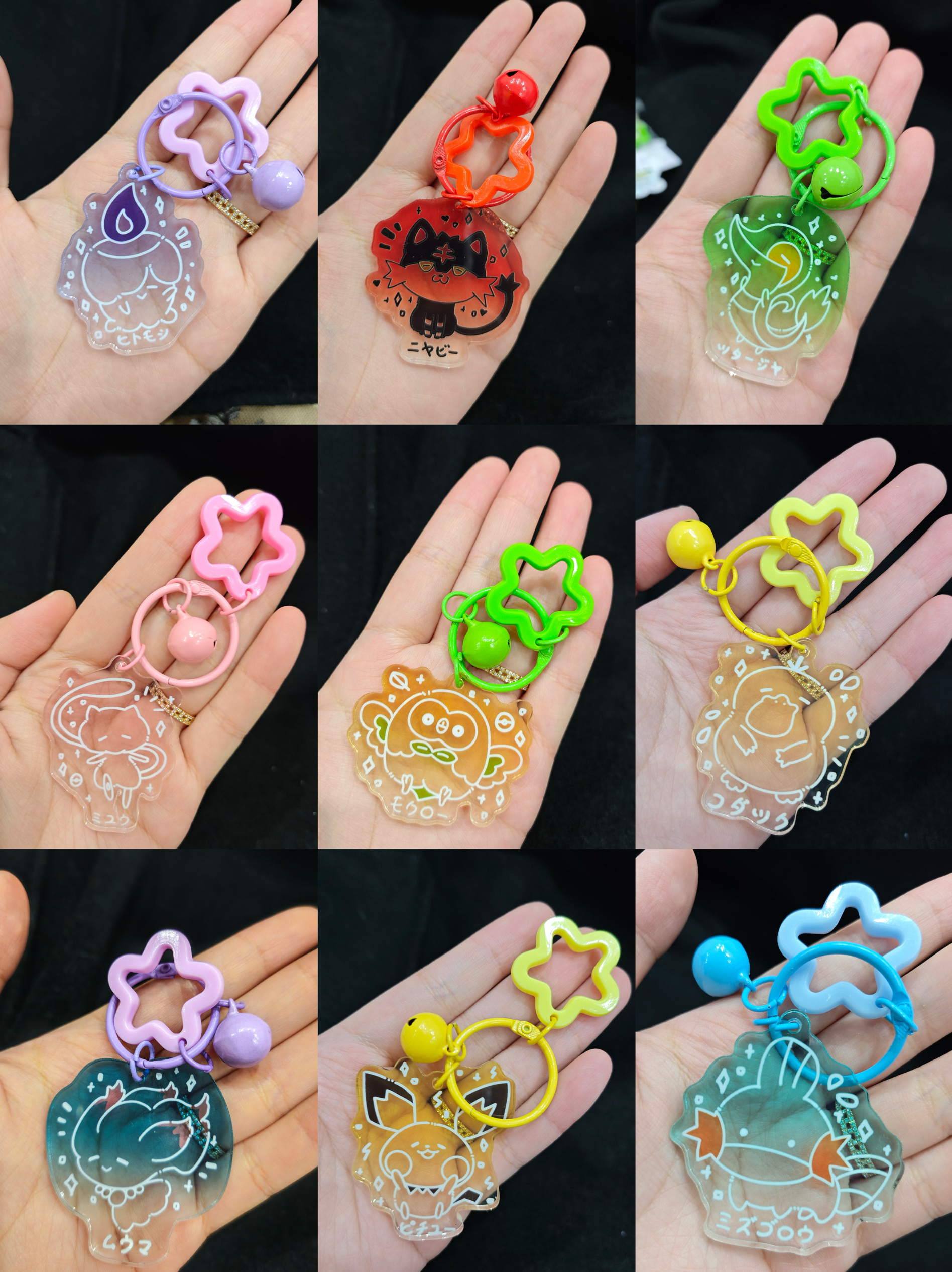 宝可梦同人谷金属徽章亚克力彩窗