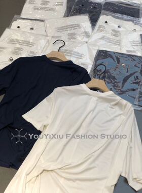 上货店欧货新款设计感小心机轻奢个性气质套头简约短袖T恤女显瘦