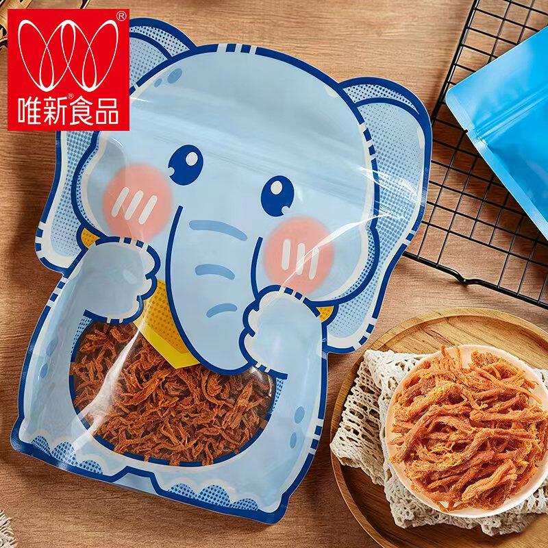 唯新正品100g猪肉丝原味口味零食特产风味小吃猪肉干零食袋装