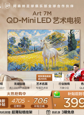 TCL艺术电视 65Art 7M QD-Mini LED 壁纸电视