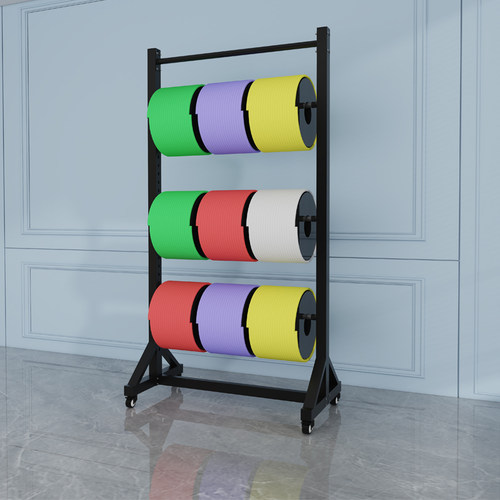 空气管展架电线电缆货架PVC橡胶软水管展示架网线线圈刻字膜架子