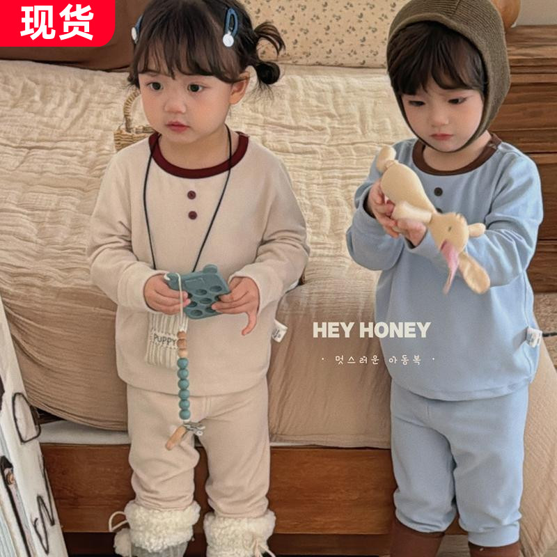 大小卷奥绒韩版居家服