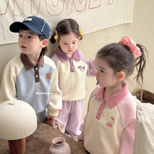 大小卷儿 童装儿童卫衣卫裤运动套装a类男童女童宝宝休闲洋气秋装