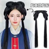 古装 仿真发丝软发髻明制古风日常盘发造型垫 汉服假发女底网款