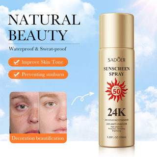 24k gold Sunblock Spray Long Lasting Protection防护隔离喷雾