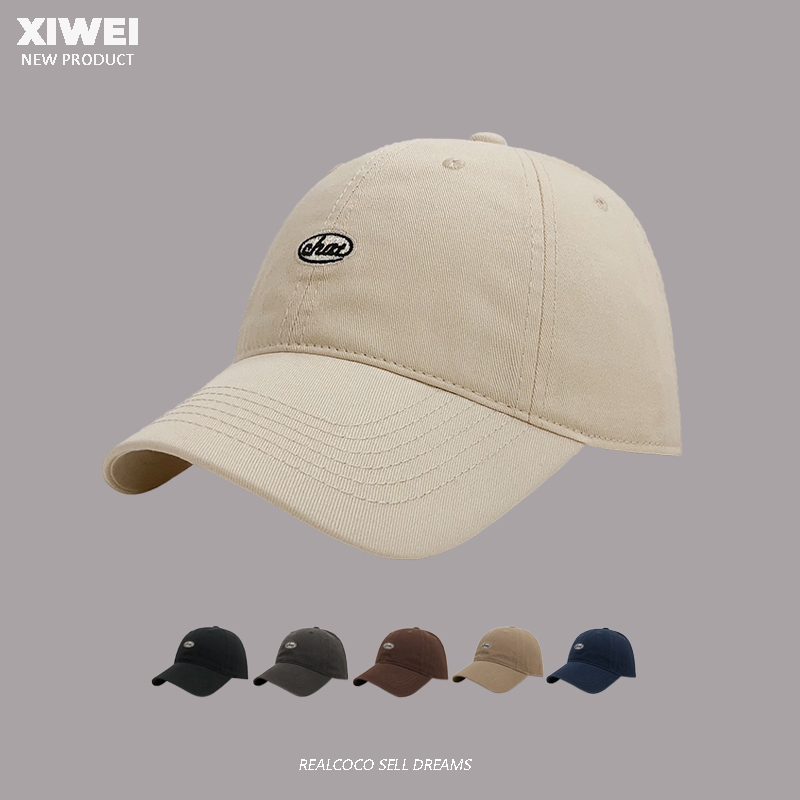 CHAT字母刺绣鸭舌帽子