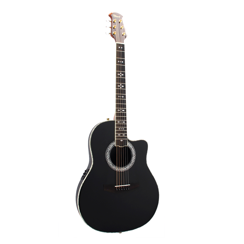 歌迷定制Beyond黄家驹加震36 41寸全单板吉他40 38民谣黑色39电箱