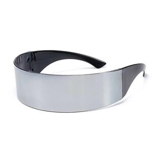Curved Personality Glasses Funny Futuristic Wrap Around Mo