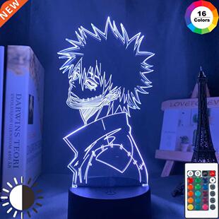 Acrylic d Lamp Anime My Hero Academia Dabi Led Light for Be