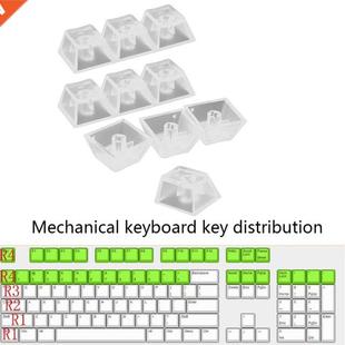 Keycaps ABS Mechanical keyboard Back 10Pcs Matte Transparent