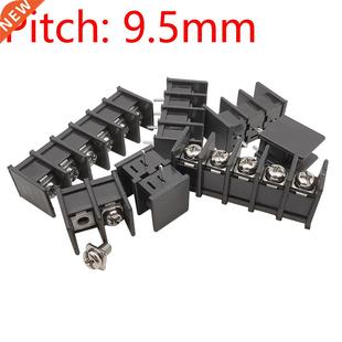 Black 10Pcs Pin Terminal 9.5mm Screw KF45 Bloc PCB
